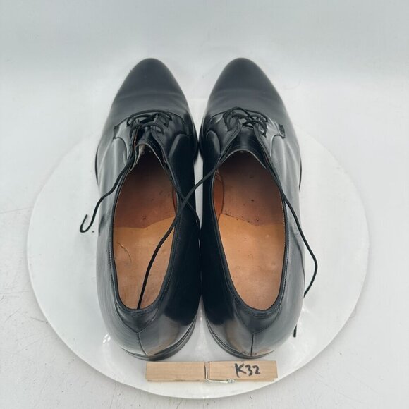 Florsheim King Size Black Leather Dress Shoes 14.5 AA Made in Italy 22025 - Picture 9 of 12